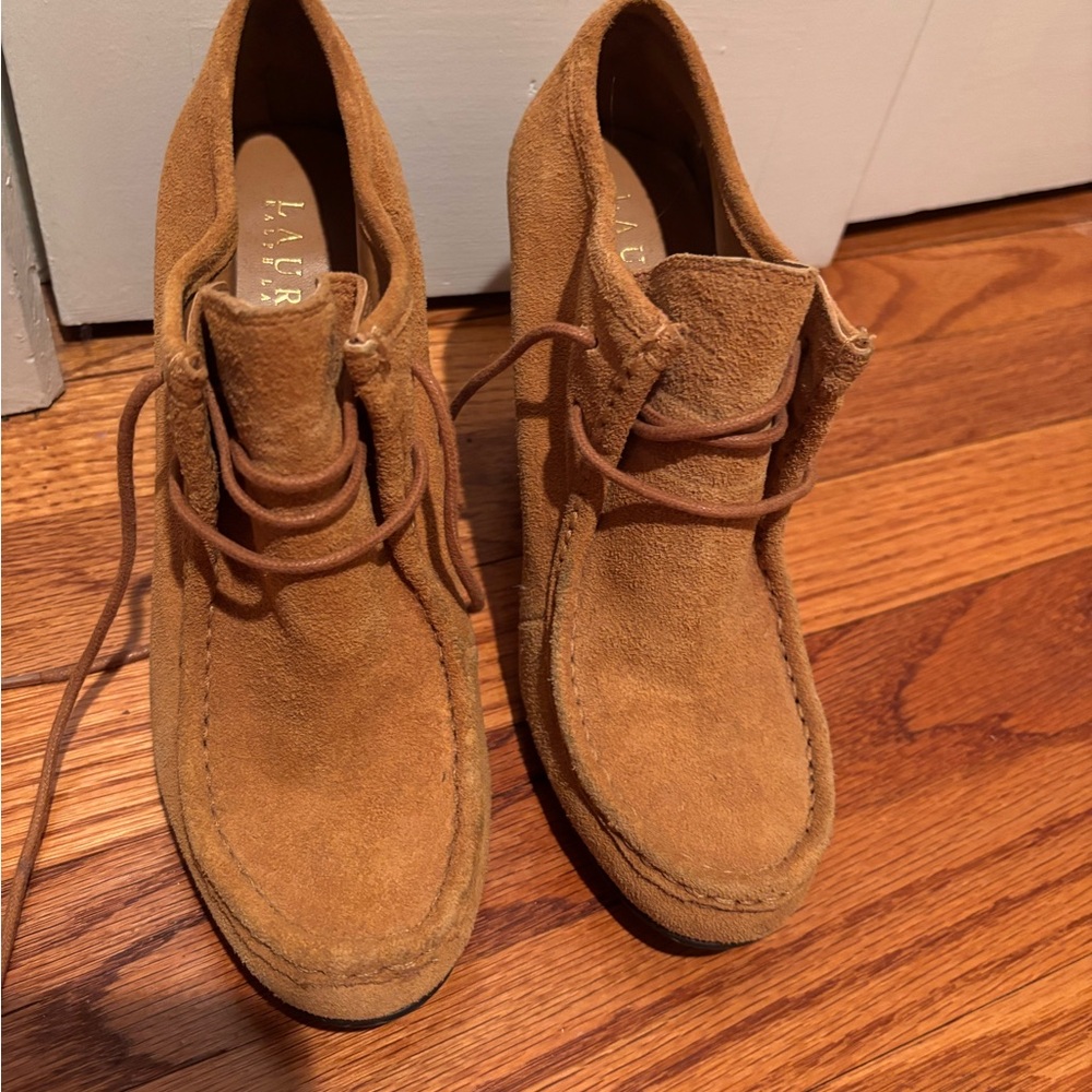 Tan Suede Women’s Booties
